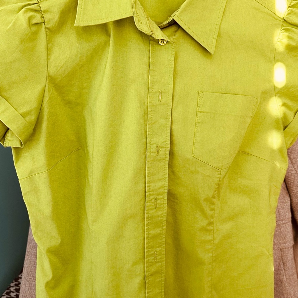 New York & Company Lime Green Women's Blouse
